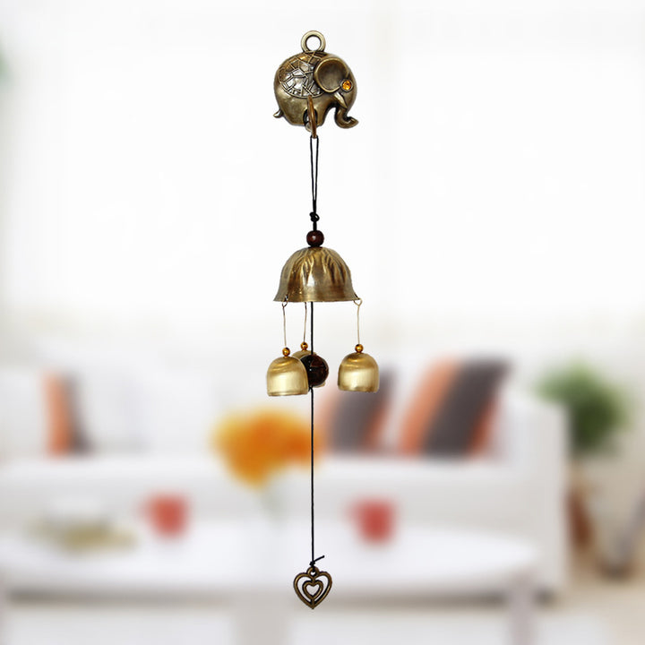 Olivenorma Retro Metal Wall Mounted Magnet Doorbell Wind Chime - image 2