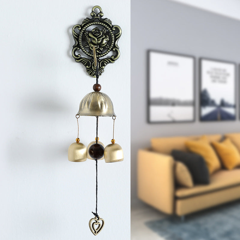 Olivenorma Retro Metal Wall Mounted Magnet Doorbell Wind Chime - image 9