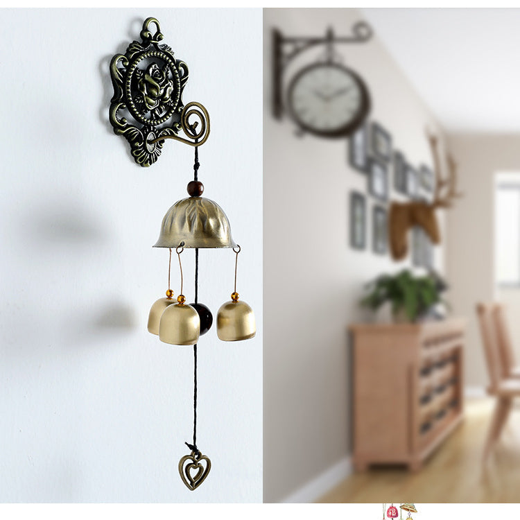 Olivenorma Retro Metal Wall Mounted Magnet Doorbell Wind Chime - image 12