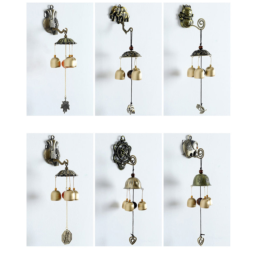 Olivenorma Retro Metal Wall Mounted Magnet Doorbell Wind Chime - image 11
