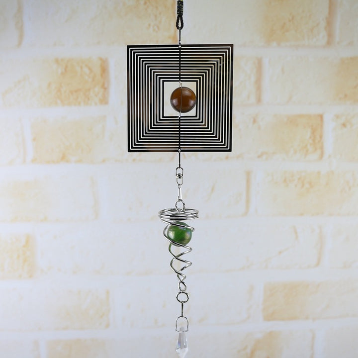 Olivenorma Wind Chimes Spinner Spiral Rotating Hanging Wind Chime - Aquare - image 5