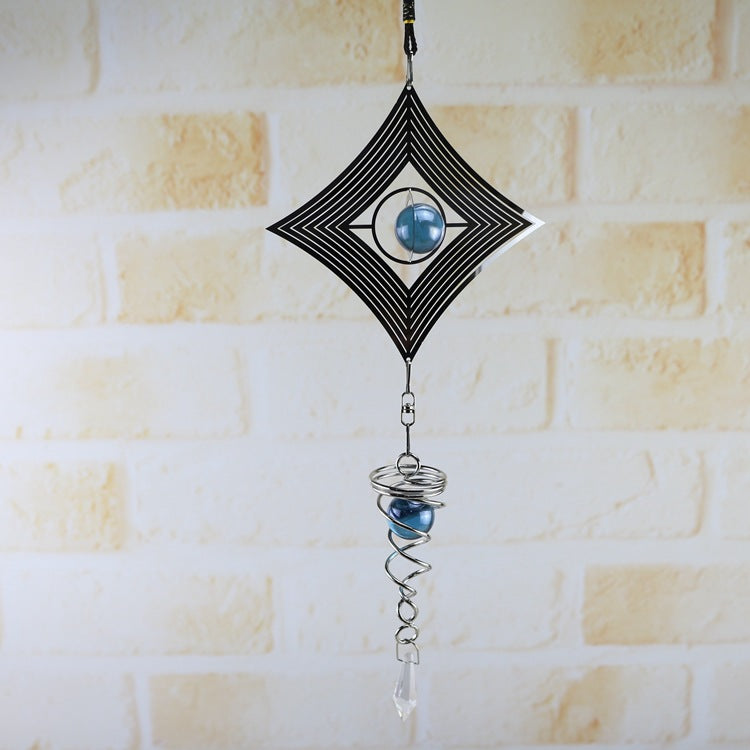 Olivenorma Wind Chimes Spinner Spiral Rotating Hanging Wind Chime - Rhombus - image 7