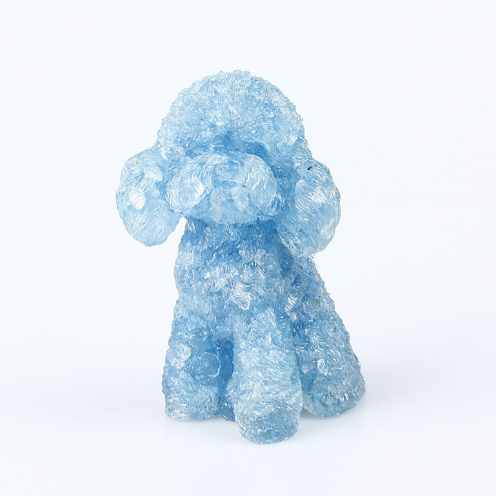 Olivenorma Natural Crystal Poodle Gemstone Decoration  - Aquamarine - image 11