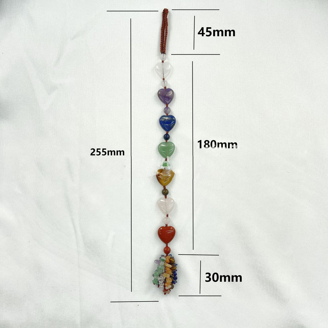 Olivenorma 7 Chakra Stones Healing Crystals Hanging Ornament - image 1