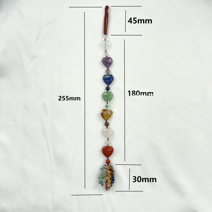 Olivenorma 7 Chakra Stones Healing Crystals Hanging Ornament - image 1