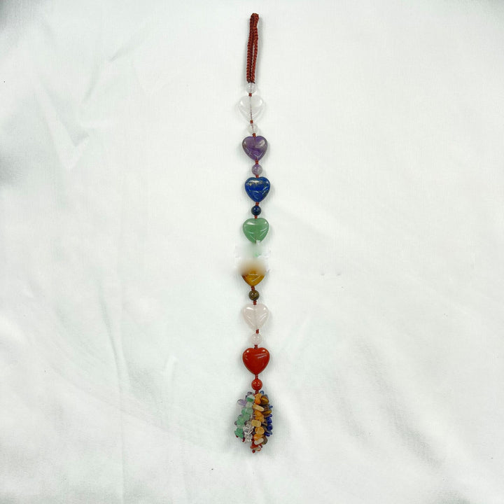 Olivenorma 7 Chakra Stones Healing Crystals Hanging Ornament - Heart & Chakra - image 0