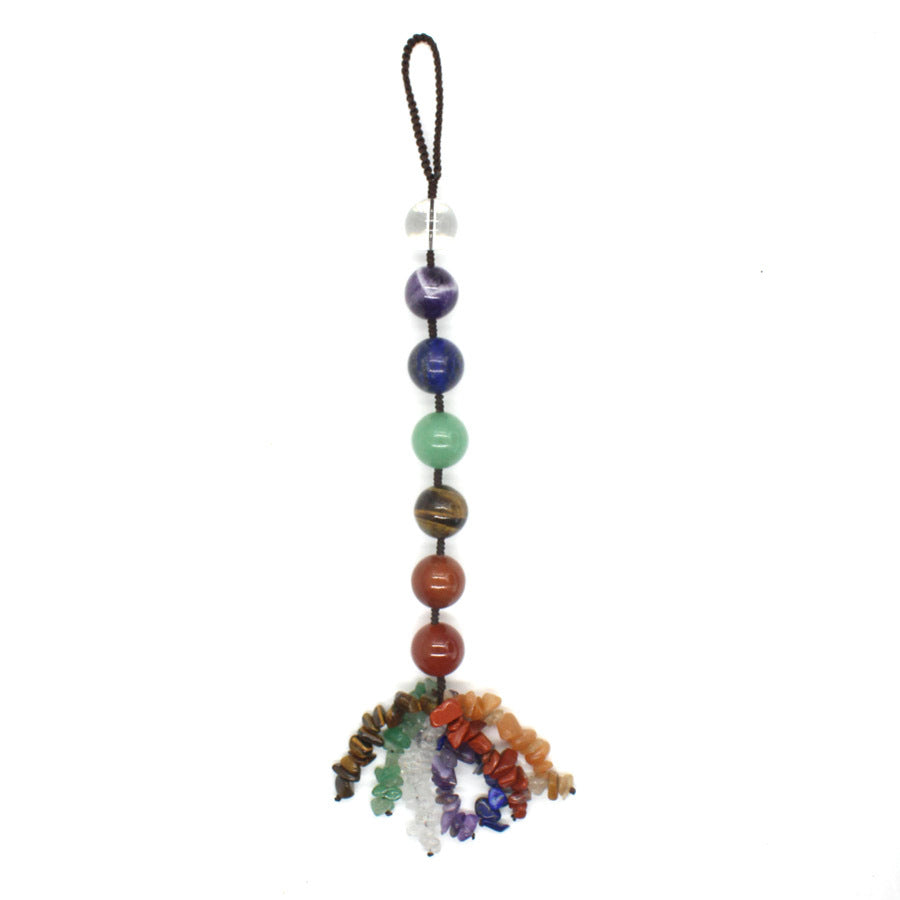 Olivenorma Chakra Stone Tree Of Life Cycling Pendant Ornaments - Chakra&Crystal Ball - image 6
