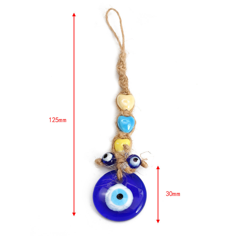 Olivenorma Blue Glass Evil Eye Car Pendant Ornament - image 8