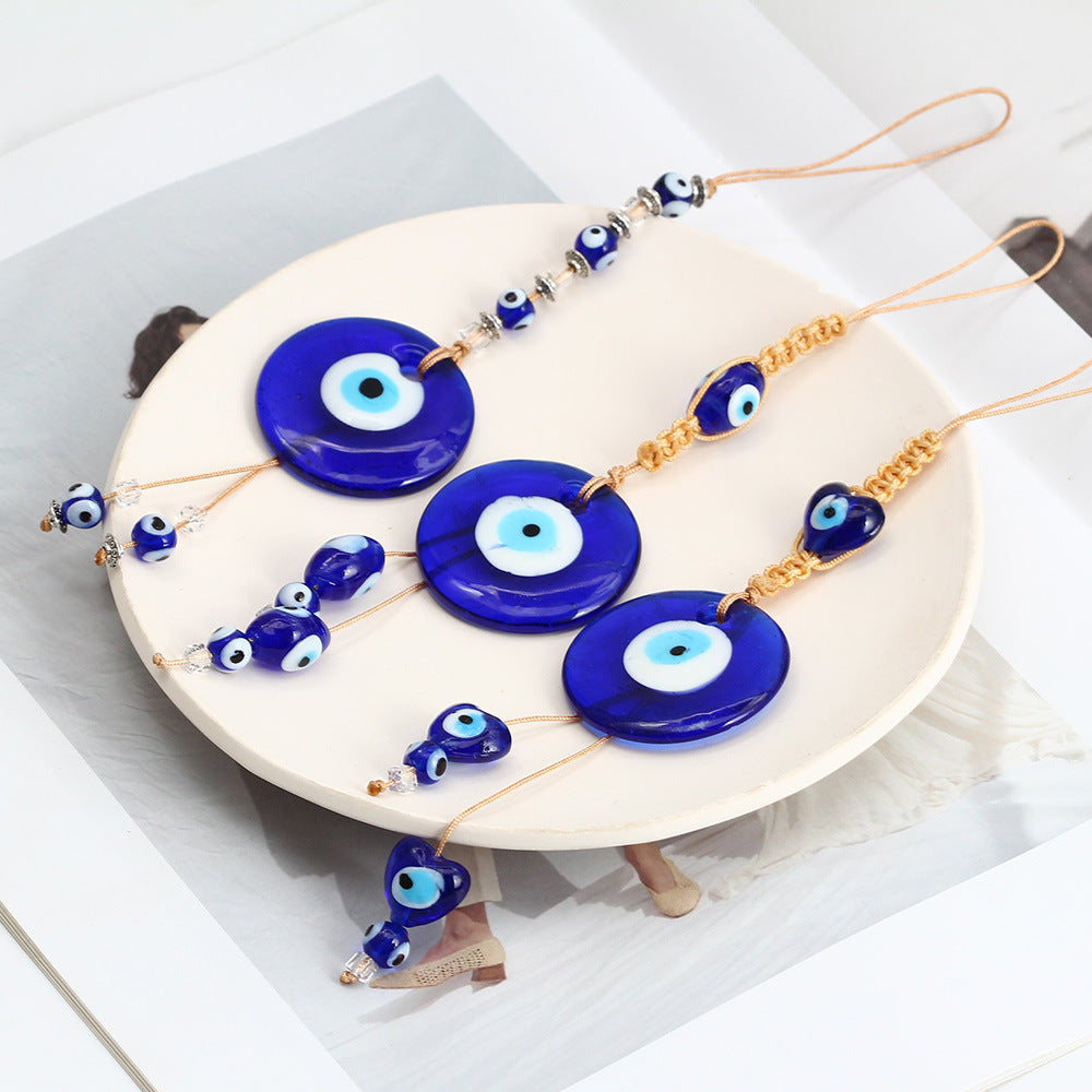 Olivenorma Blue Glass Evil Eye Car Pendant Ornament - image 31