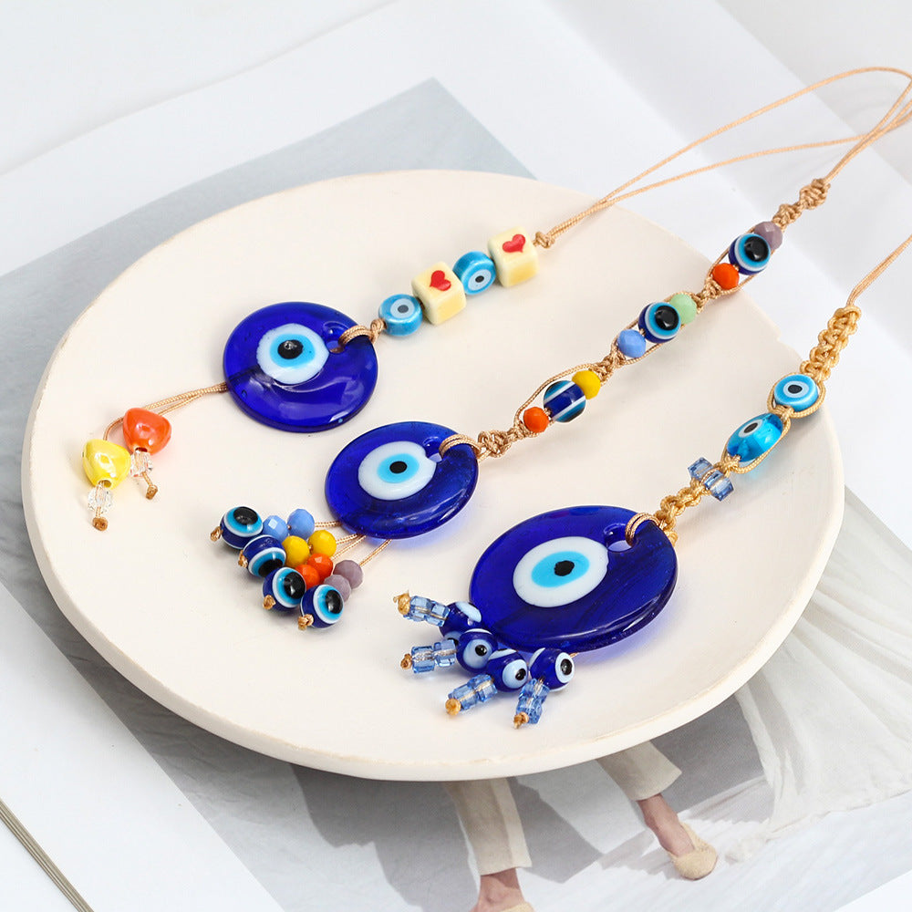 Olivenorma Blue Glass Evil Eye Car Pendant Ornament - image 33