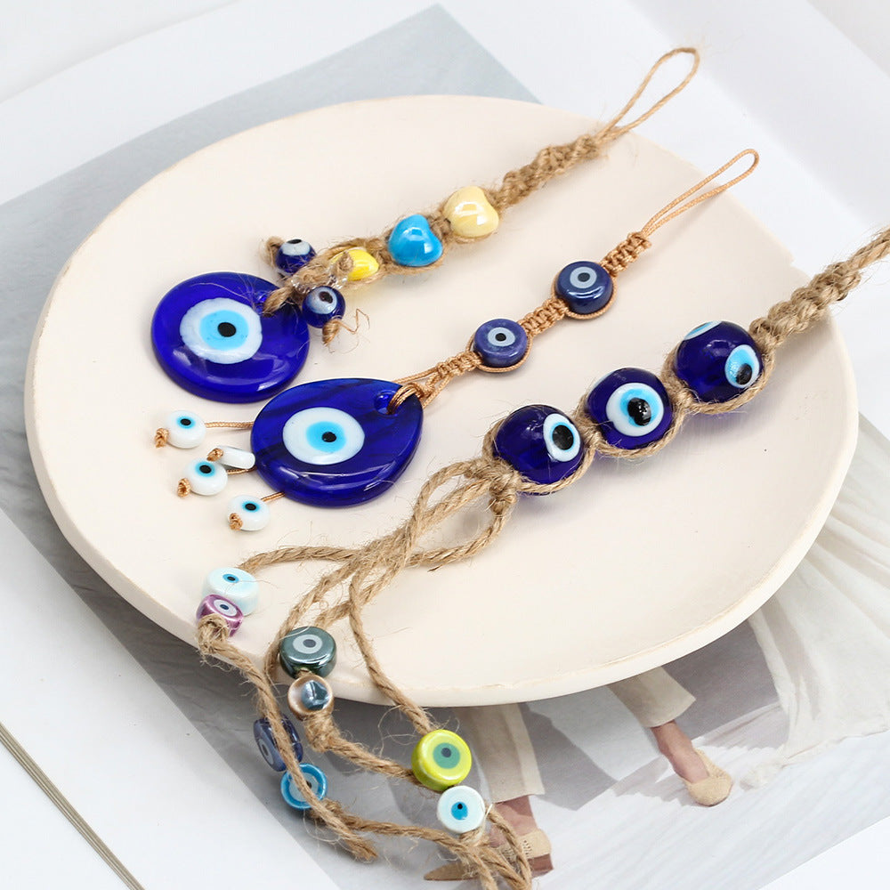 Olivenorma Blue Glass Evil Eye Car Pendant Ornament - image 34