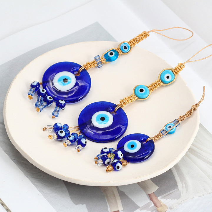 Olivenorma Blue Glass Evil Eye Car Pendant Ornament - image 0