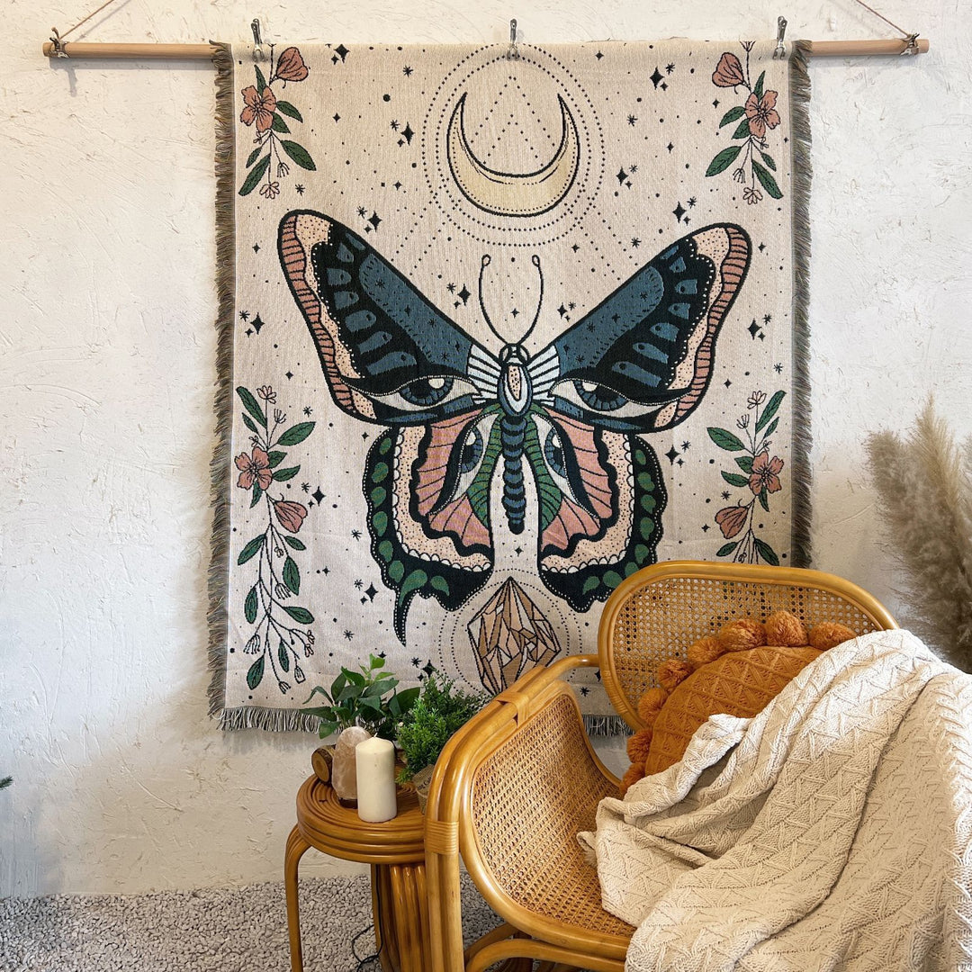 Olivenorma Butterfly Throw Woven Tassel Blanket - image 2