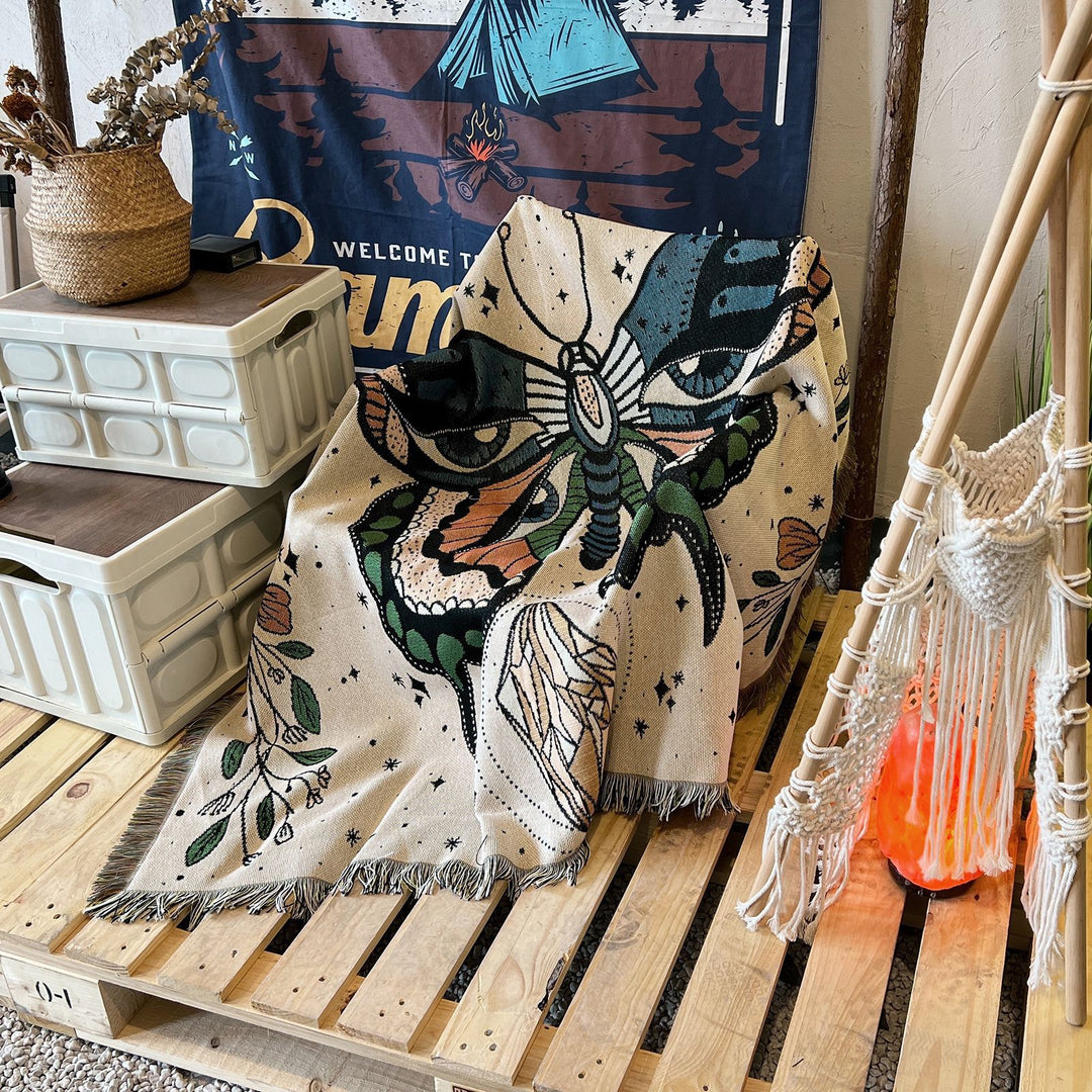 Olivenorma Butterfly Throw Woven Tassel Blanket - image 4