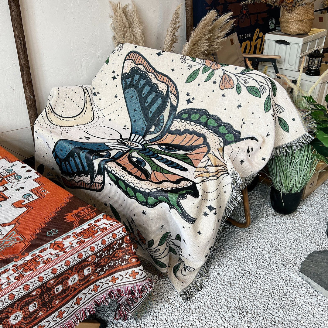 Olivenorma Butterfly Throw Woven Tassel Blanket - image 6