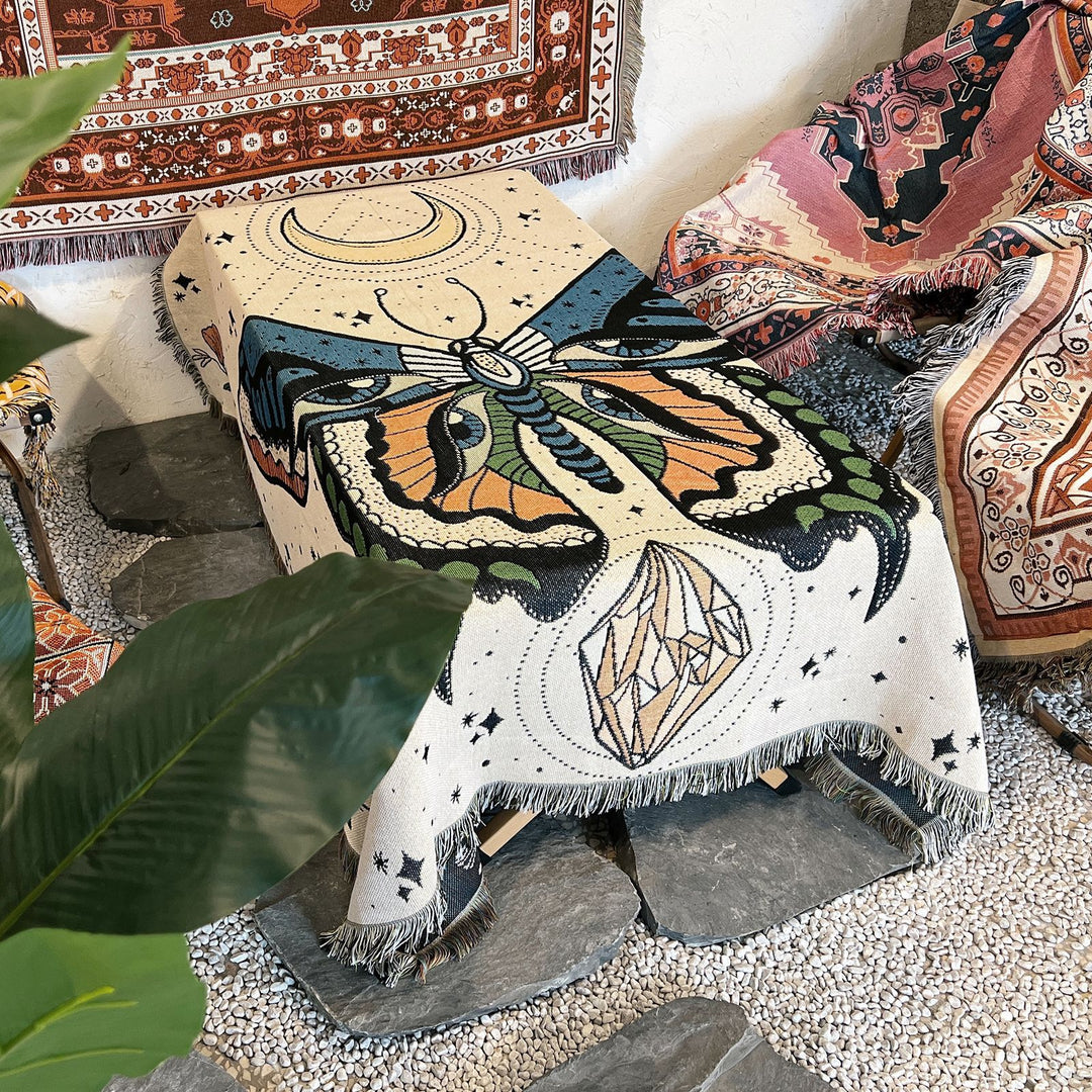 Olivenorma Butterfly Throw Woven Tassel Blanket - image 8