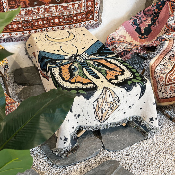 Olivenorma Butterfly Throw Woven Tassel Blanket - image 8
