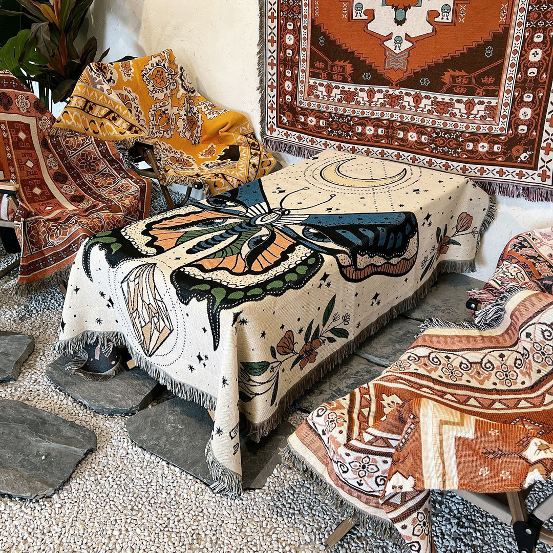 Olivenorma Butterfly Throw Woven Tassel Blanket - image 7