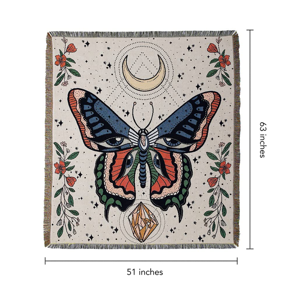 Olivenorma Butterfly Throw Woven Tassel Blanket - image 9