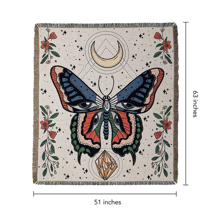 Olivenorma Butterfly Throw Woven Tassel Blanket - image 9