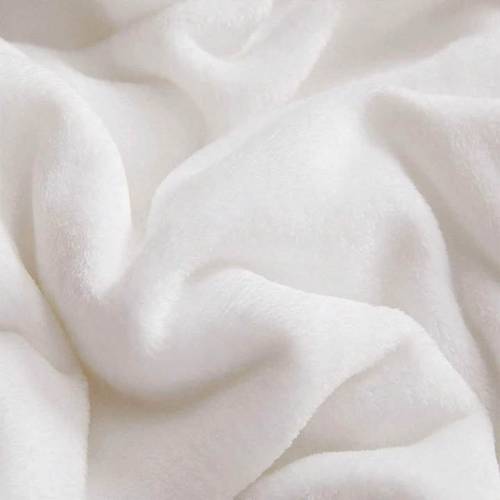 Olivenorma White Blue Evil Eye Hamsa Flannel Woven Blanket - image 6