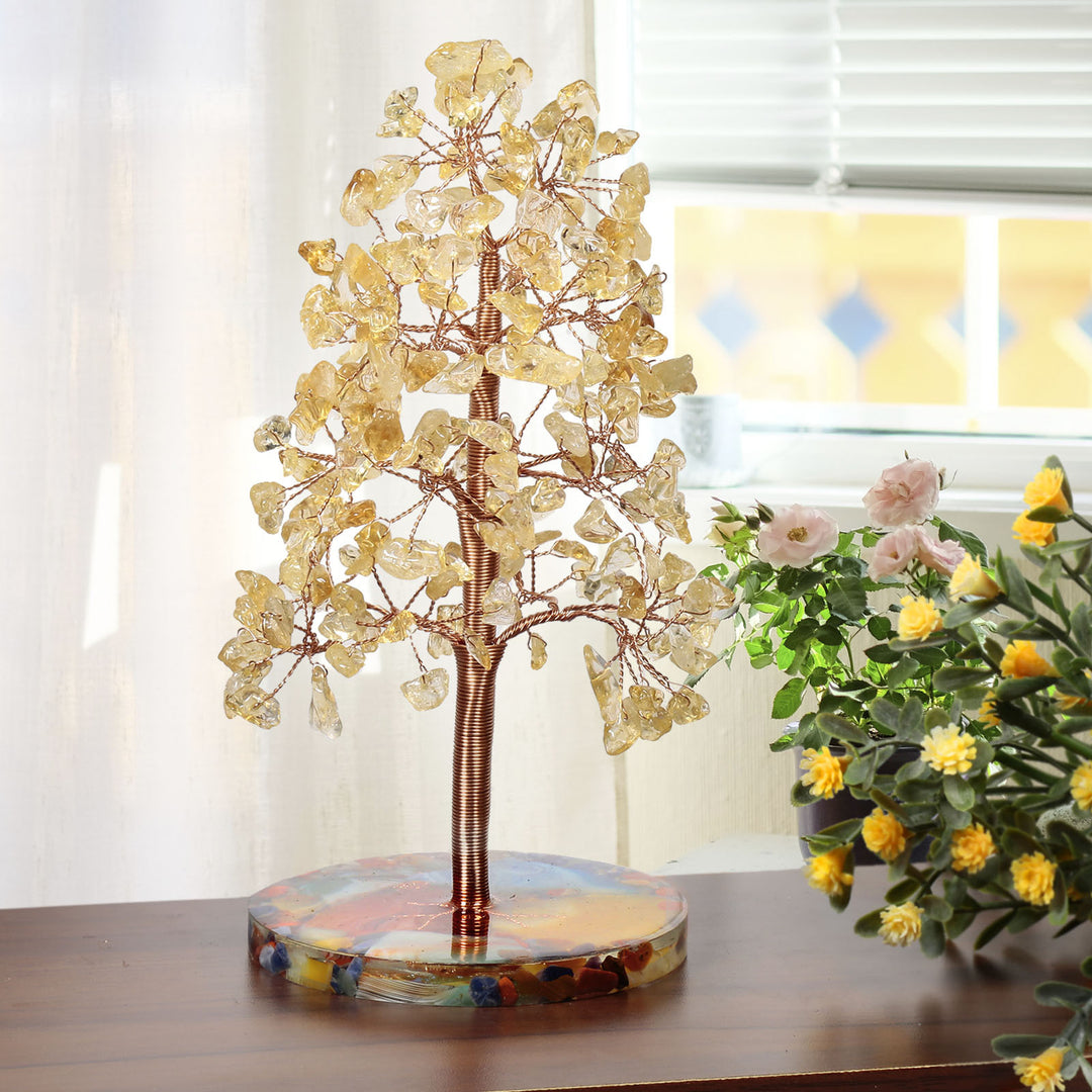 Olivenorma Round Agate Piece Base Healing Crystal Feng Shui Tree - image 6