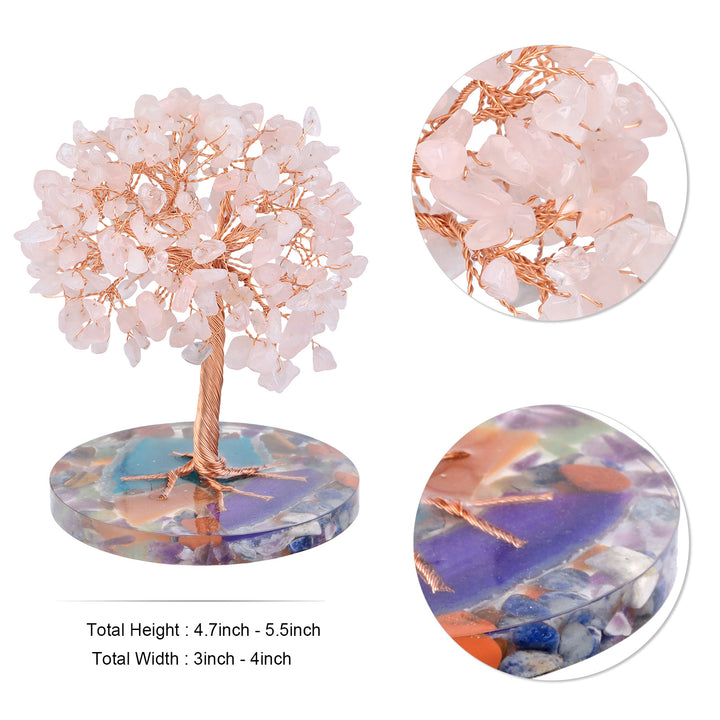 Olivenorma Round Agate Piece Base Healing Crystal Feng Shui Tree - image 13