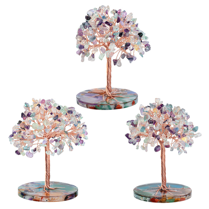 Olivenorma Round Agate Piece Base Healing Crystal Feng Shui Tree - image 21