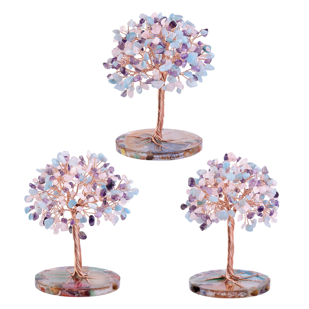 Olivenorma Round Agate Piece Base Healing Crystal Feng Shui Tree - image 30