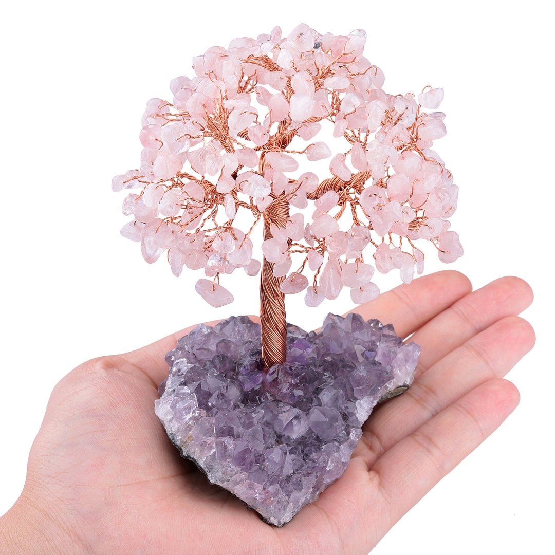 Olivenorma Natural Amethyst Flower Irregular Base Feng Shui Tree - image 13