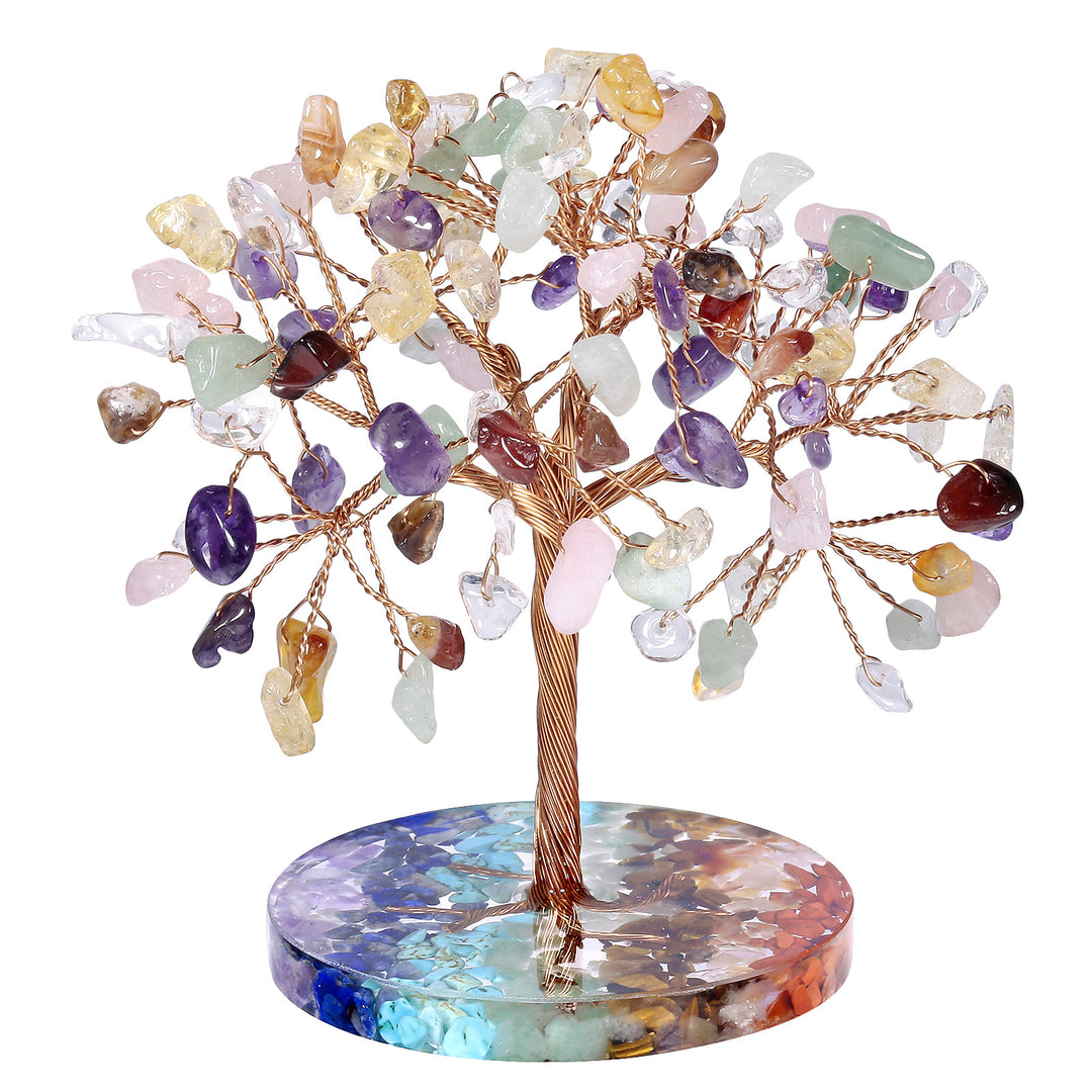 Olivenorma Chakra Gravel Round Base Feng Shui Tree - Chakra - image 1
