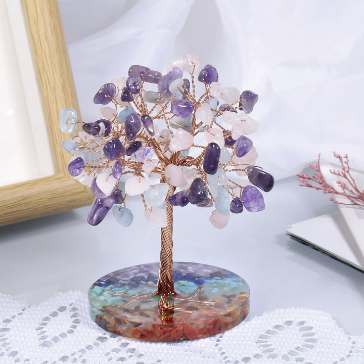Olivenorma Chakra Gravel Round Base Feng Shui Tree - image 36