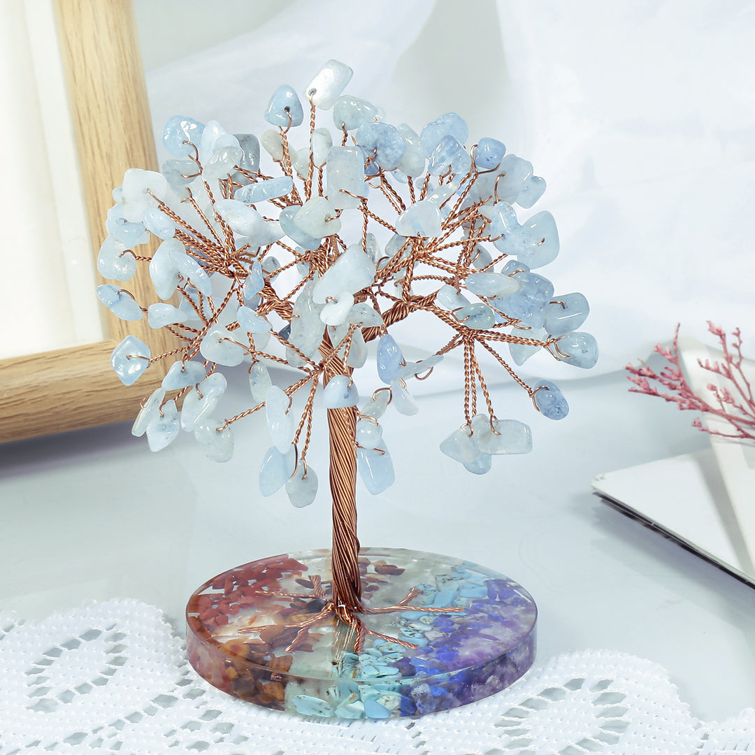 Olivenorma Chakra Gravel Round Base Feng Shui Tree - image 4