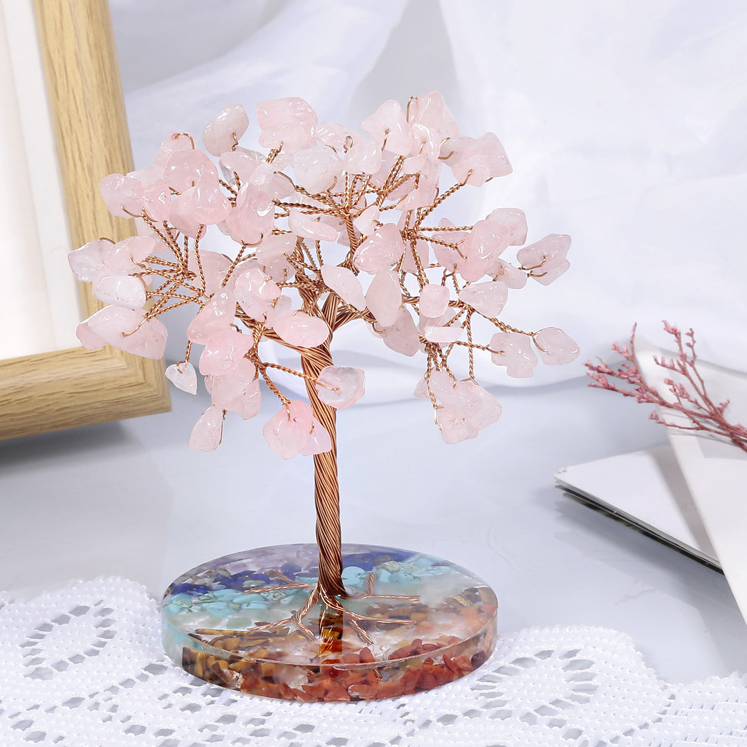 Olivenorma Chakra Gravel Round Base Feng Shui Tree - image 9