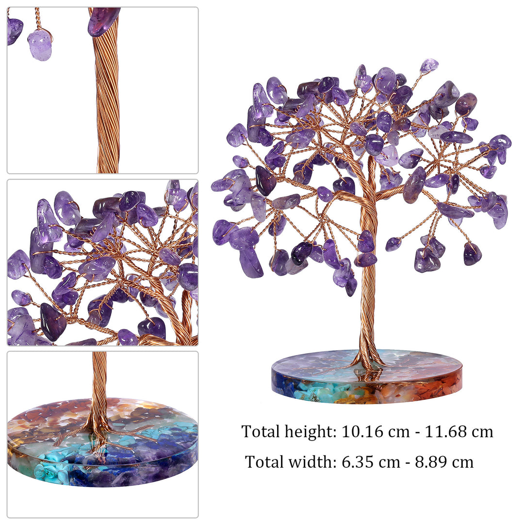 Olivenorma Chakra Gravel Round Base Feng Shui Tree - image 20