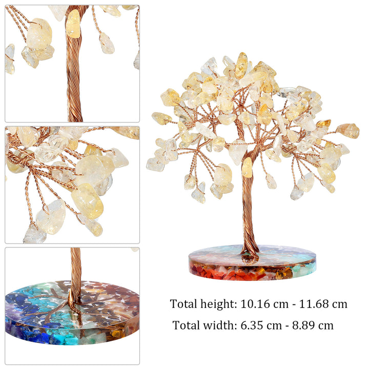 Olivenorma Chakra Gravel Round Base Feng Shui Tree - image 15