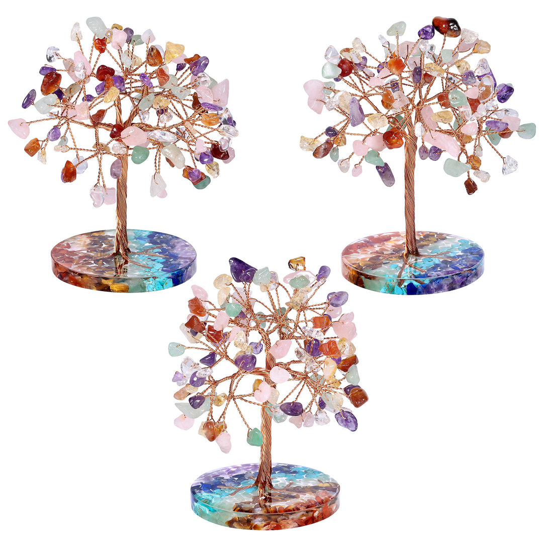 Olivenorma Chakra Gravel Round Base Feng Shui Tree - image 38