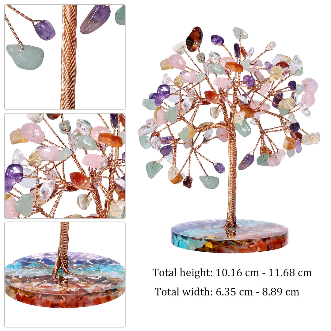 Olivenorma Chakra Gravel Round Base Feng Shui Tree - image 2