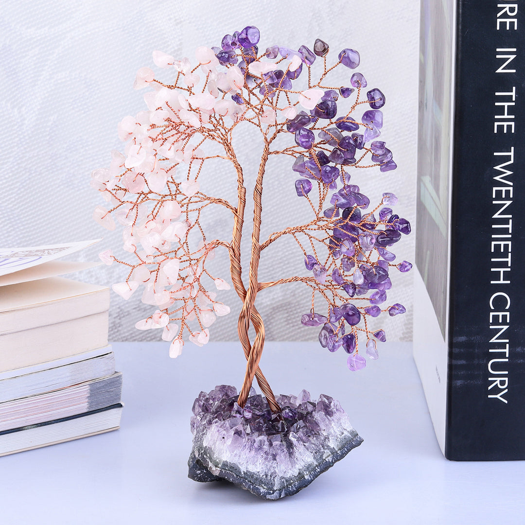 Olivenorma Amethyst Mine Base Concentric Feng Shui Tree - image 0