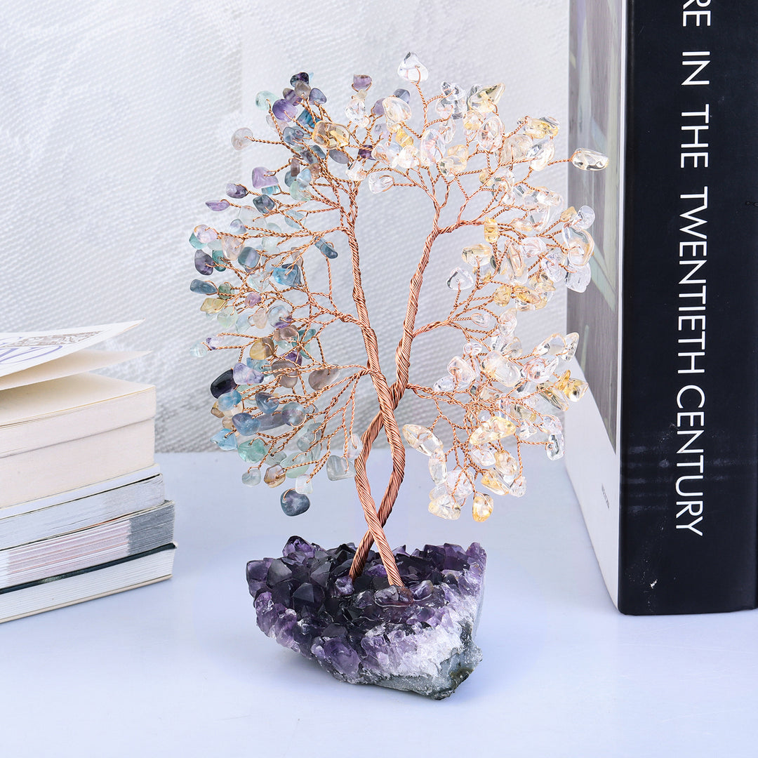 Olivenorma Amethyst Mine Base Concentric Feng Shui Tree - image 24