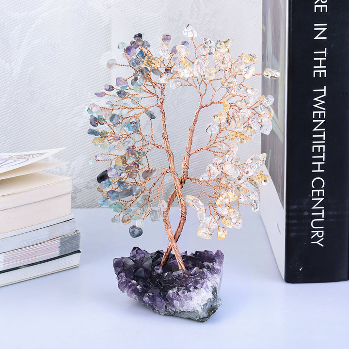 Olivenorma Amethyst Mine Base Concentric Feng Shui Tree - image 24