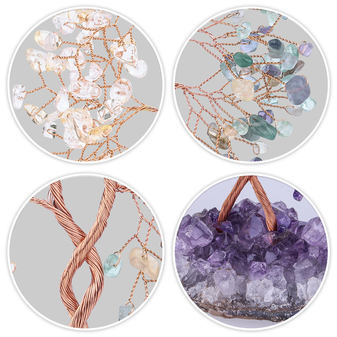 Olivenorma Amethyst Mine Base Concentric Feng Shui Tree - image 25