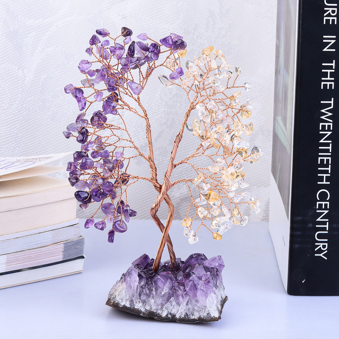 Olivenorma Amethyst Mine Base Concentric Feng Shui Tree - image 29