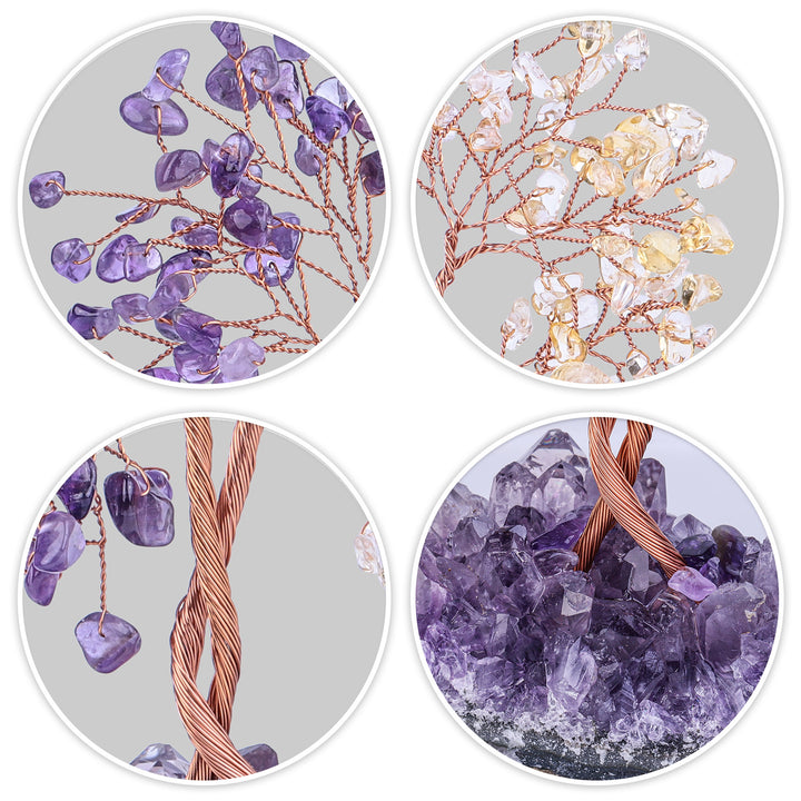 Olivenorma Amethyst Mine Base Concentric Feng Shui Tree - image 27