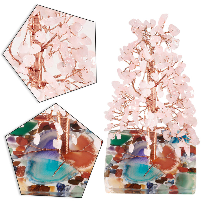 Olivenorma Colored Agate Square Base Feng Shui Tree - image 23