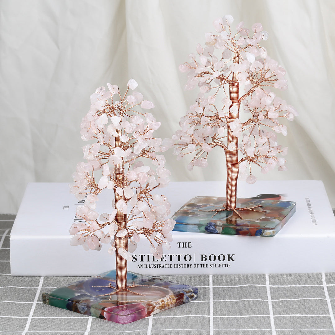 Olivenorma Colored Agate Square Base Feng Shui Tree - image 27