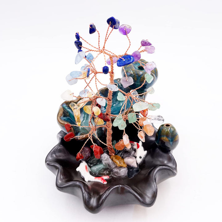 Olivenorma Incense Burner Healing Chakra Feng Shui Tree - Chakra Incense Burner Feng Shui Tree - image 0