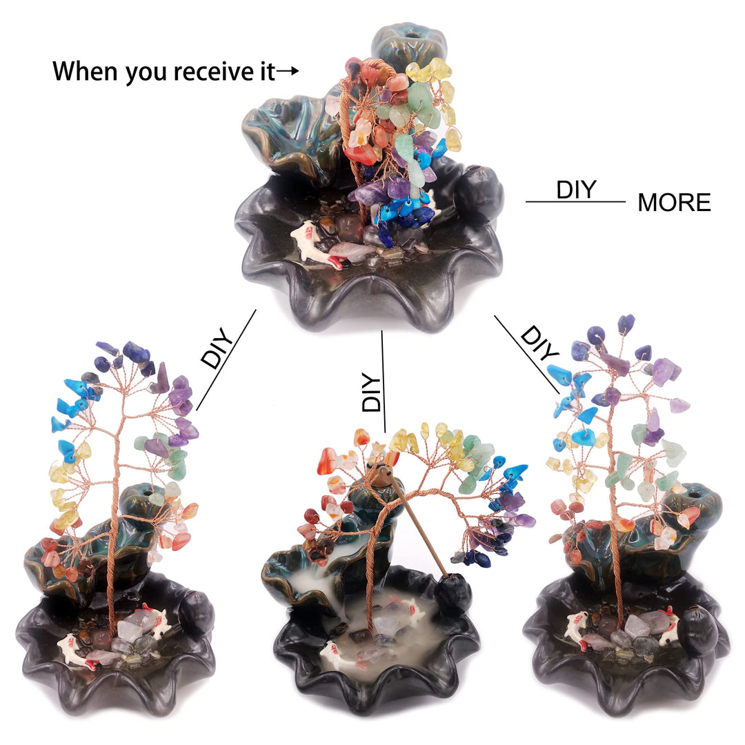 Olivenorma Incense Burner Healing Chakra Feng Shui Tree - image 7