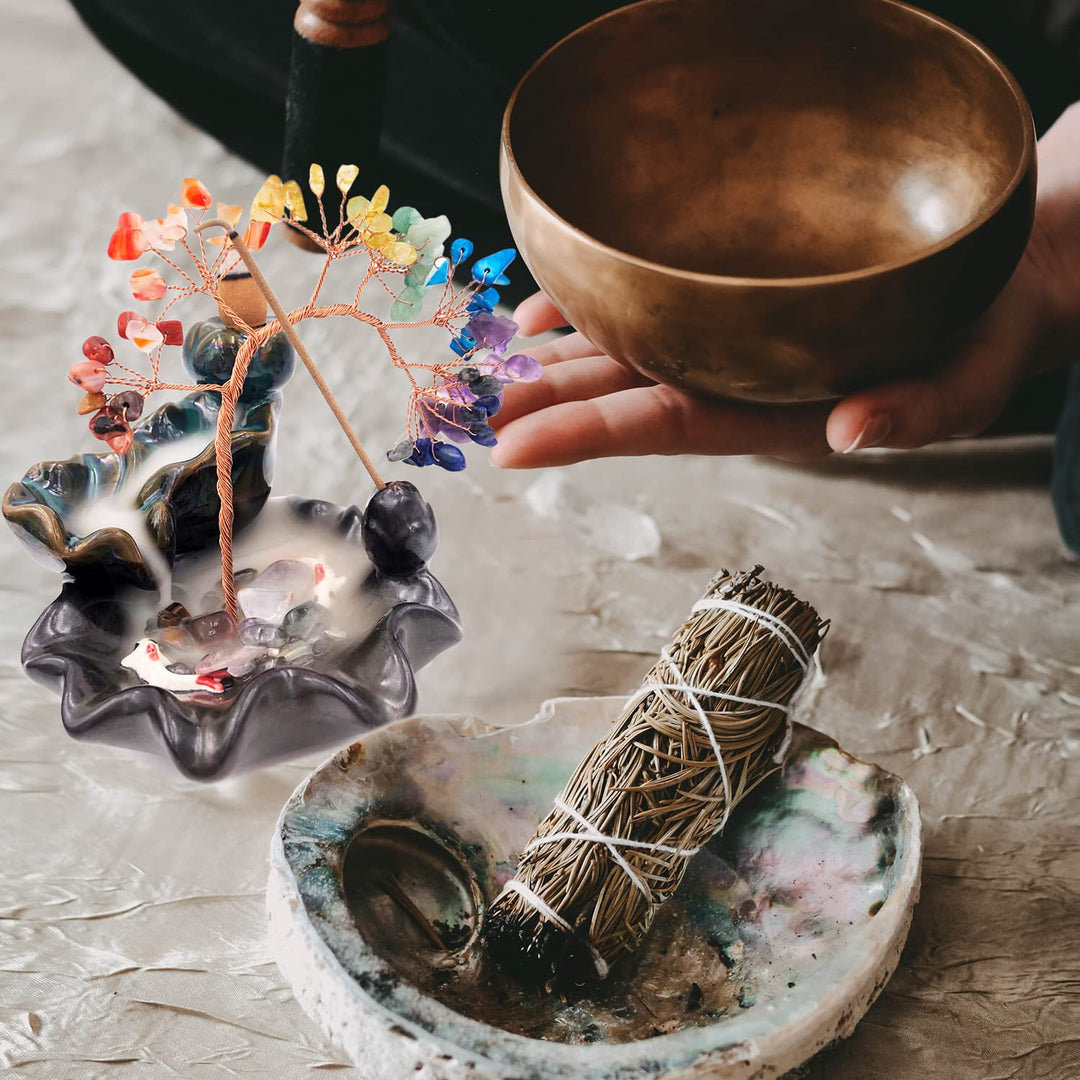 Olivenorma Incense Burner Healing Chakra Feng Shui Tree - image 6