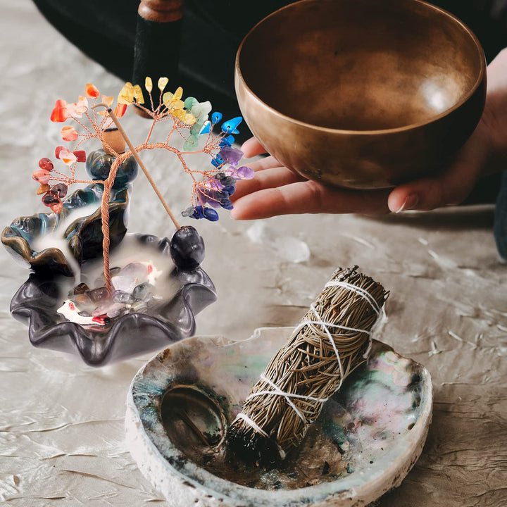 Olivenorma Incense Burner Healing Chakra Feng Shui Tree - image 6